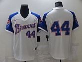 Braves 44 Hank Aaron White Nike Turn Back the Clock Jersey,baseball caps,new era cap wholesale,wholesale hats